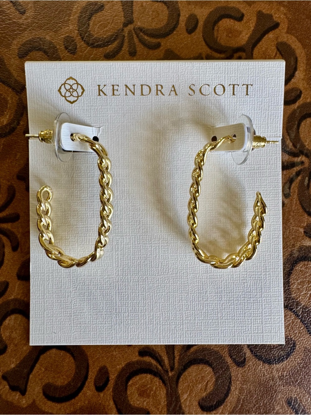 Kendra Scott Gold Braided Hoop Earrings